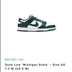 Dunk Low Michigan State
